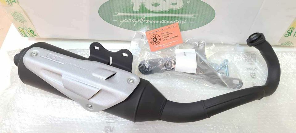 9929460 SCARICO MARMITTA TOP POWERED APRILIA SR R FACTORY 50 2T MOTORE PIAGGIO - Foto 1 di 5