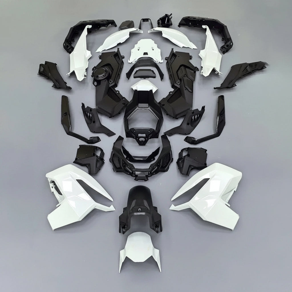 PIAGGIO PLASTIC SHELL SET FAIRINGS KIT FOR GILERA STORM TYPHOON 50 125 CC BLACK|366392394138