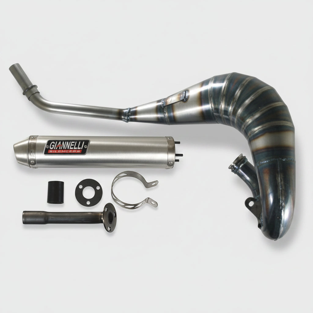 GIANNELLI COMPLETE EXHAUST SYSTEM ALUMINIUM FOR HUSQVARNA WRE SM 125 2007-2011|404788037104