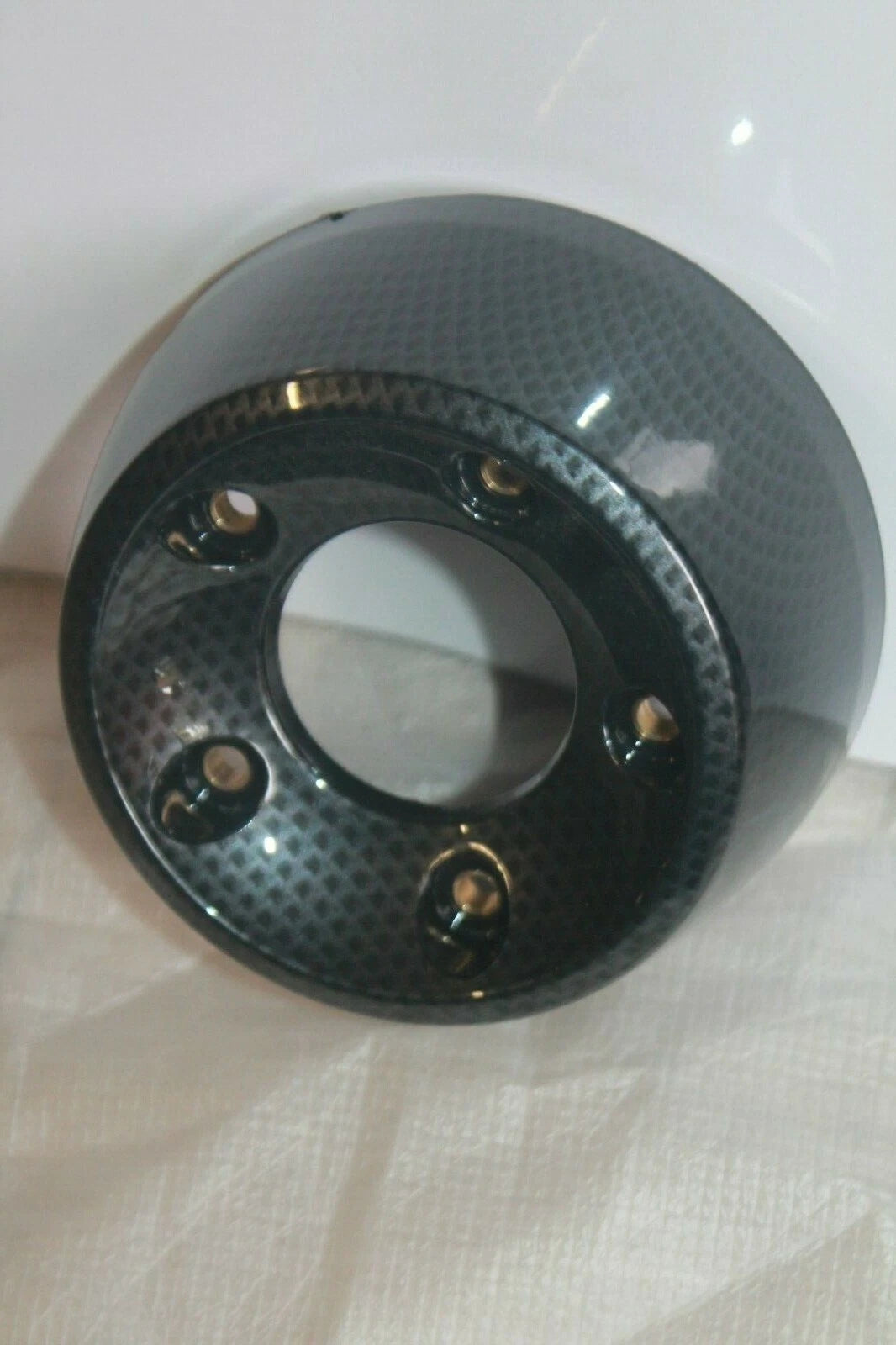 FONDELLO SCARICO MARMITTA YAMAHA T MAX TMAX 500 2008-2009-2010-2011 CARBON LOCK|274916298650