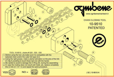 Attrezzo Chiusura smaglia catene smagliacatena per moto 5/8 passo 520-525-530