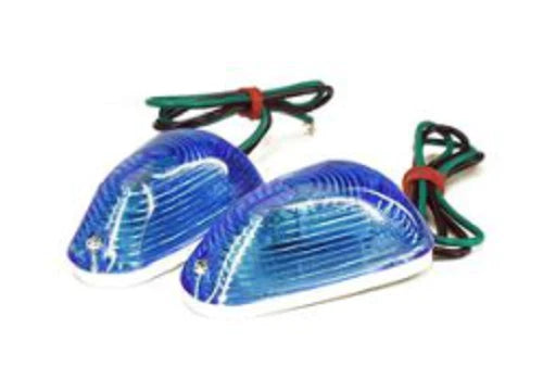 77206186 COPPIA FRECCE ADESIVE PIRAMYD BLU - Foto 1 di 1