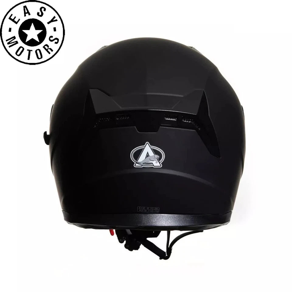 CASCO JET OMOLOGATO DOPPIA VISIERA LUNGA PARASOLE NERO OPACO SCOOTER MOTO 0.6