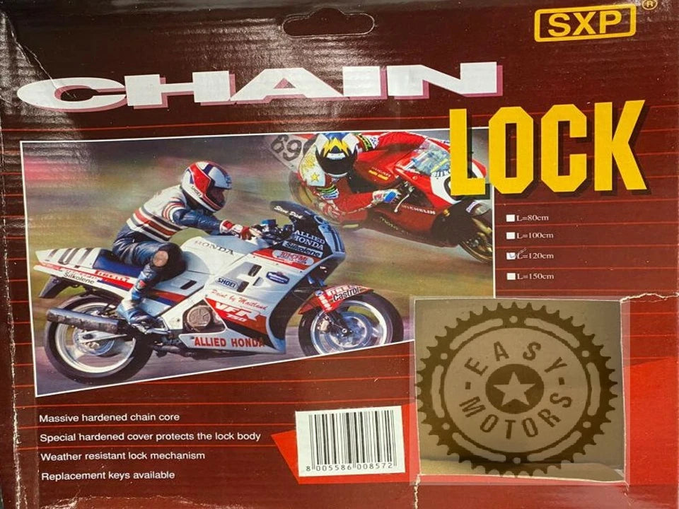 CATENA PER MOTO SCOOTER IN ACCIAIO CHAIN LOCK 120 CM, DIAMETRO 10 MM