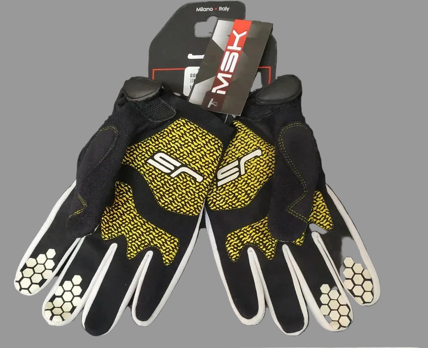 Guanti Estivi Leggei Da Cross Jollisport Ghost Blue ROSSO GIALLO